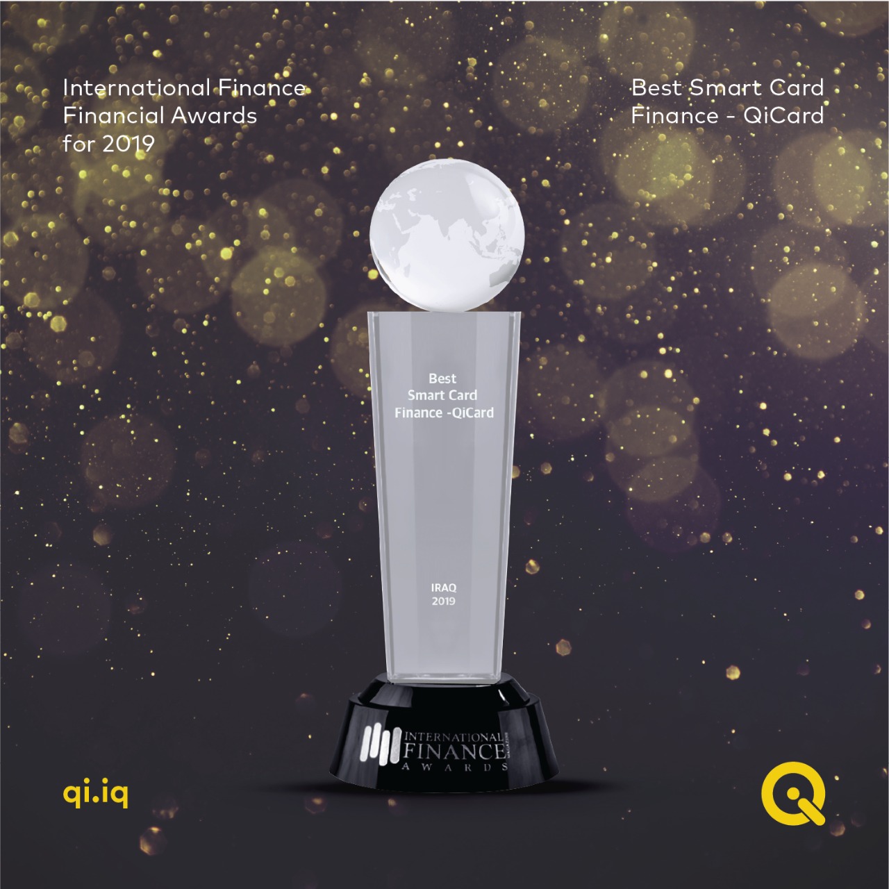 Qi Company Wins an international award as the best smart card