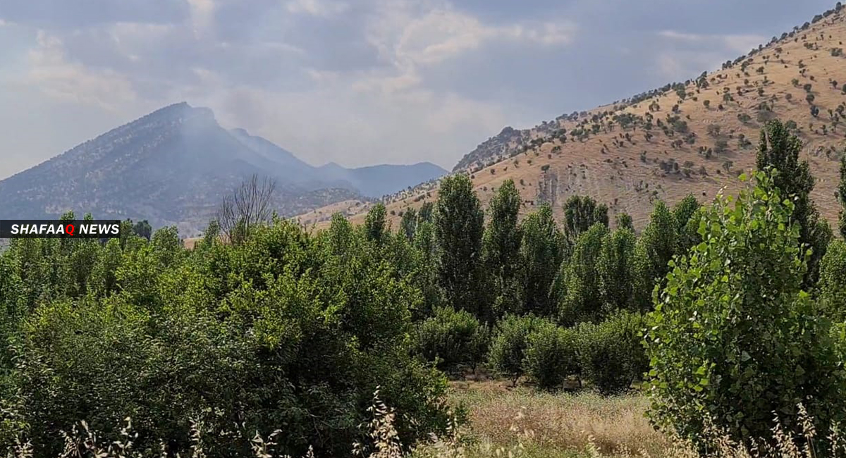 Turkish artillery bombards Shaquli mountain