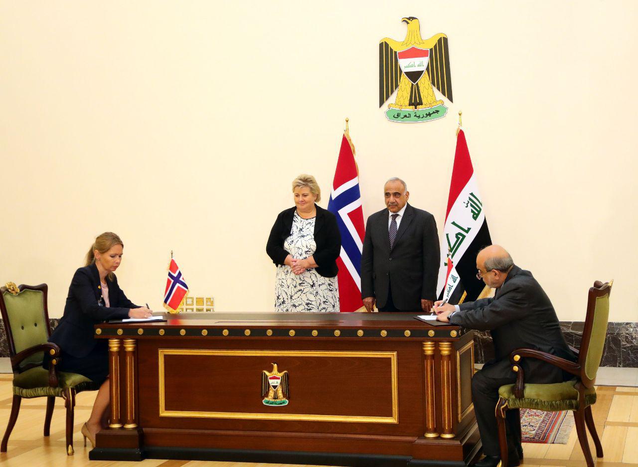 العراق يجري مع النرويج عدة تفاهمات منها اتفاقية النفط مقابل التنمية