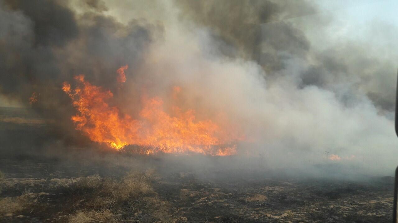 فرق الدفاع المدني في كوردستان تتجه لاخماد حريق معمل كبريت المشراق