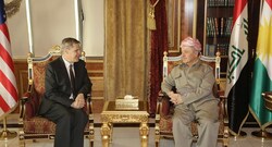 السفير الامريكي بأول اجتماع له مع بارزاني يبلغه امرا بشأن العلاقات بين اربيل وبغداد