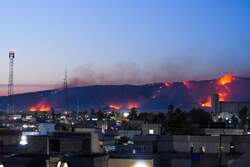 حريق يأتي على عشرات دوانم الحنطة غرب الموصل واصابة منتسب بالدفاع المدني