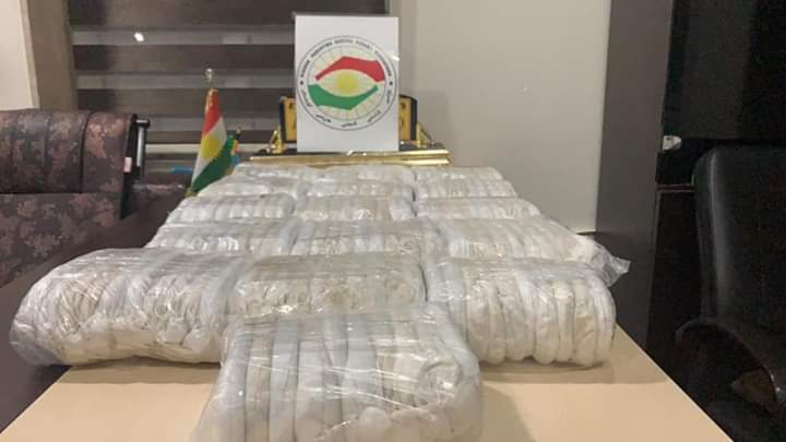 Asaish seizes more than 30 kg of drugs in Dohuk Governorate
