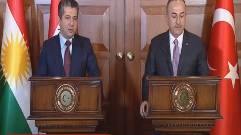 Masrour Barzani: Kurdistan is the Turkish trade gateway to Iraq .. Oglu: We have no problems with the Kurds