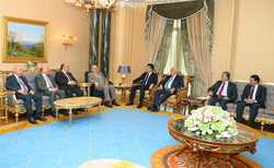 بارزاني واللجنة العليا المشتركة يؤكدان على حل لمشاكل بغداد والاقليم وفق الدستور
