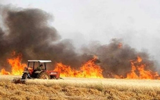 انفجار يحرق اراض زراعية جنوب الموصل