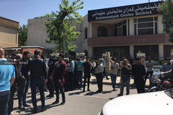 صور.. اول تظاهرة في السليمانية بعد فك تشديد اجراءات الوقاية من كورونا