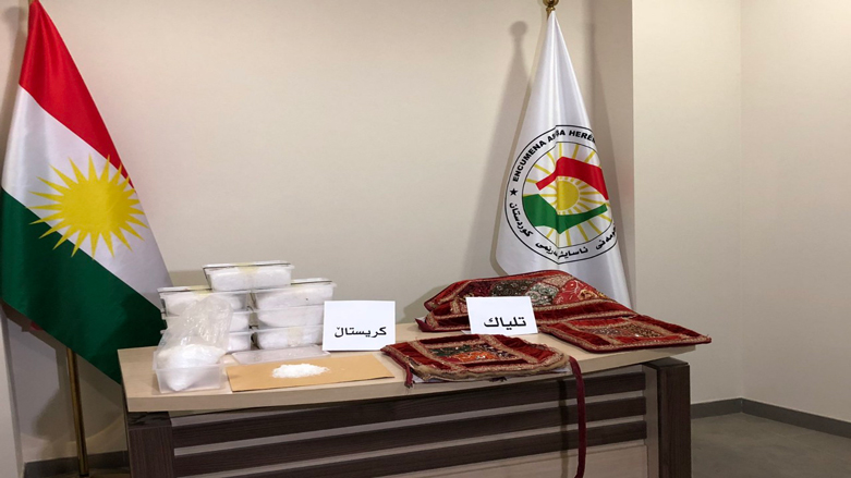 آسايش اقليم كوردستان تحبط عملية تهريب 8 كغم من المخدرات الى تركيا