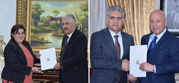 اكتمال نصاب حكومة اقليم كوردستان بعد تسلم اخرين وزيرين لمنصبيهما