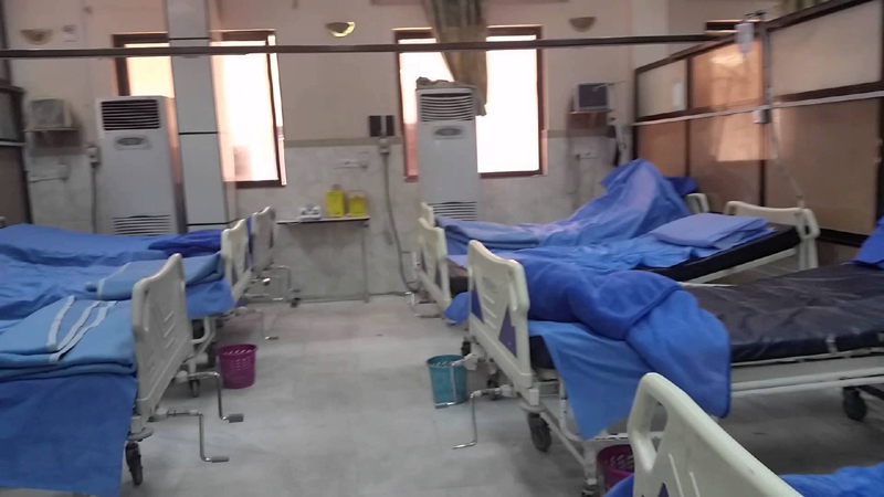 فيديو.. الأمطار تغرق مستشفى بمحافظة البصرة