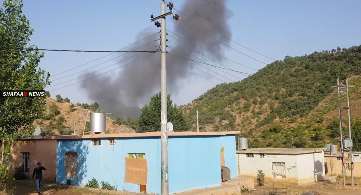 Turkish army bombs villages with tens of missiles