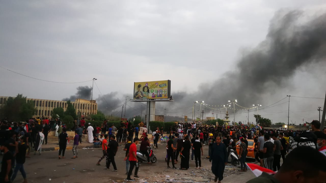 مقتل واصابة 134 متظاهرا بمحافظة عراقية واخرى تواصل الاضرابات والاعتصامات