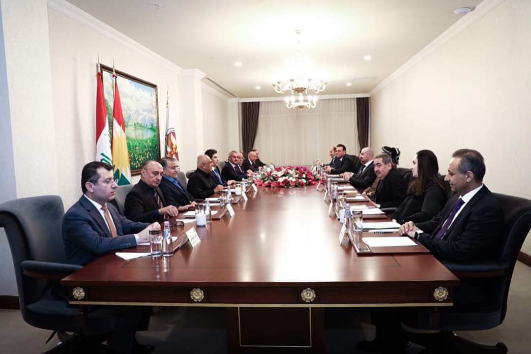 Kurdistan Presidency meeting starts with the leaders of the first row in the region