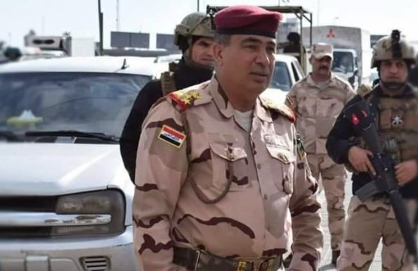 An Iraqi military commander dies of a heart attack three days after assuming his new position