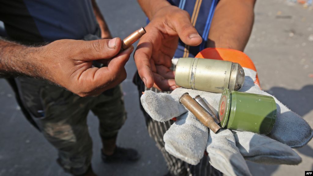 "امنستي": القنابل التي قتلت المحتجين العراقيين مصدرها ايراني- صربي