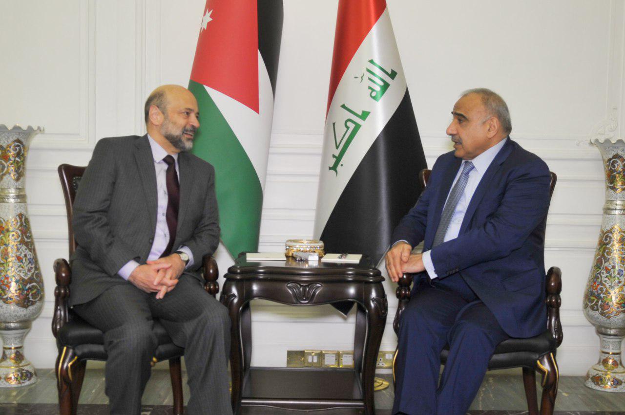 عبد المهدي ونظيره الأردني يبحثان عمل لجنة مشتركة وتنفيذ اتفاقات