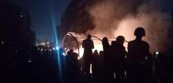 اصابات بين صفوف المحتجين بحالات طعن وحرق لخيام الاعتصام وسط بغداد