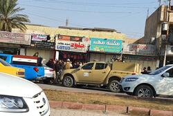 A shop owner who provides aid to the protests killed in the capital Baghdad
