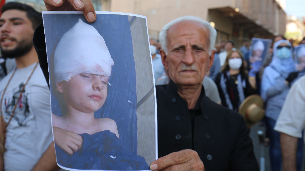 Demonstrations denouncing the Turkish attacks in Al-Sulaymaniyah