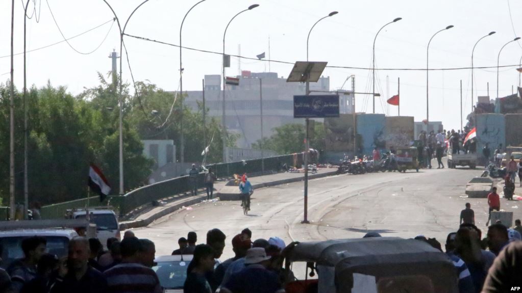 Video... Fifth bridge closed in Baghdad