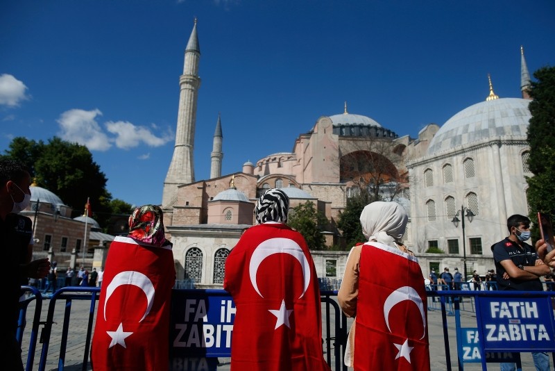 أردوغان عن "مسجد آيا صوفيا": شأن تركي داخلي احترموه