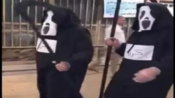 فيديو.. ايران تستعين بـ"عزرائيل" لمواجهة كورونا