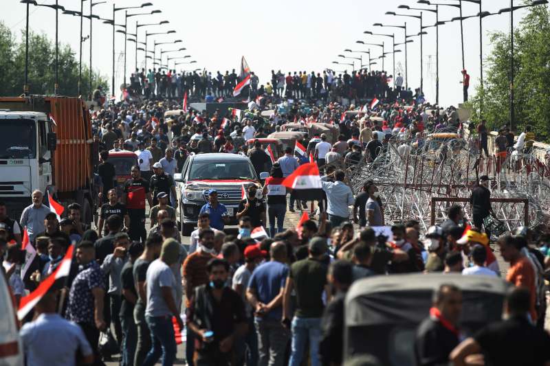 5 demonstrators killed in Baghdad