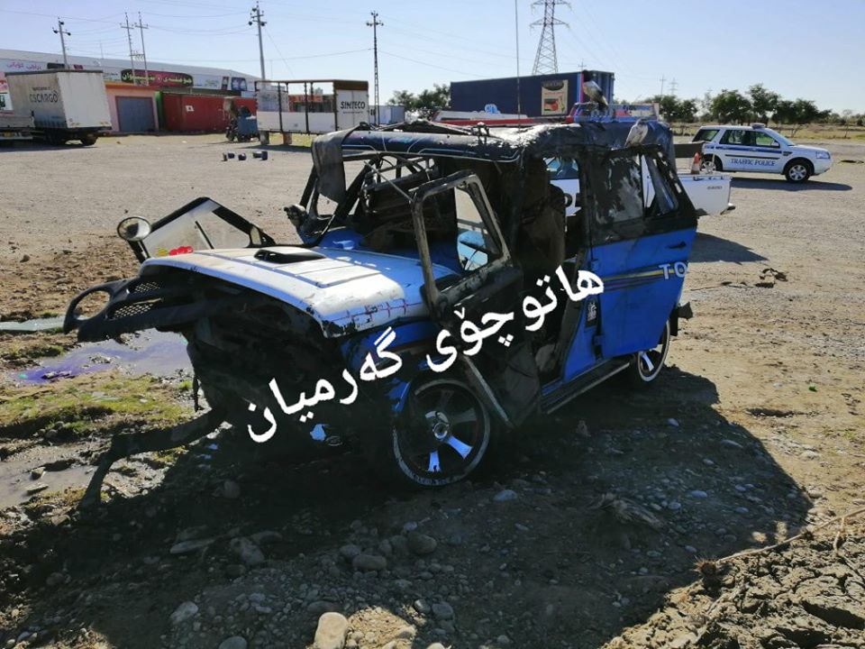 وفاة واصابة اشخاص بحادث انقلاب عجلة في منطقة بإقليم كوردستان