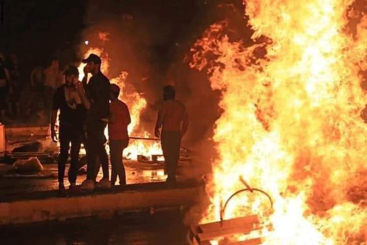 Night demonstrations against Al- Kadhimi’s government southern Iraq