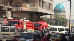 اندلاع حريق في مخازن ومحال تجارية وسط العاصمة بغداد