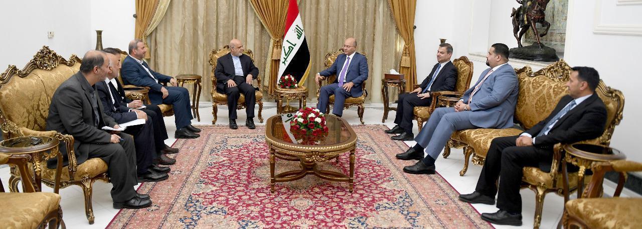 صالح يوضح لايران طبيعة موقف العراق من ازمة المنطقة