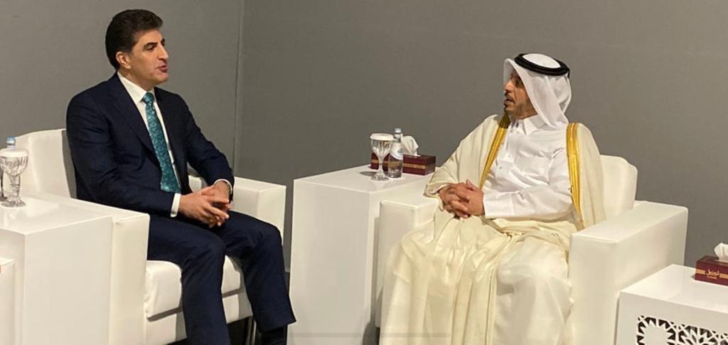 Barzani discusses investment opportunities in Kurdistan with Prime Minister of Qatar