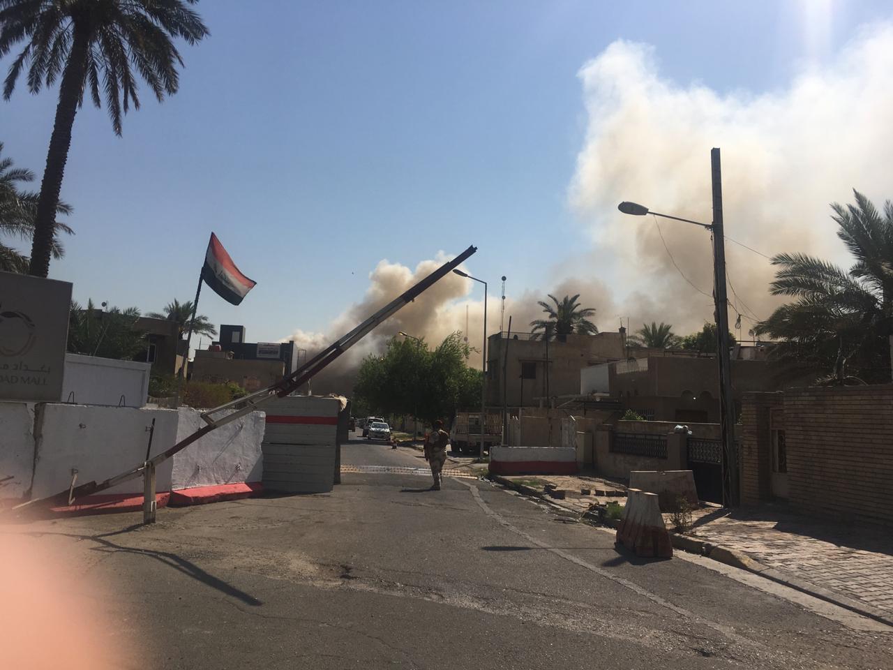 صور .. اندلاع حريق "هائل" في مذخر للأدوية في العاصمة بغداد