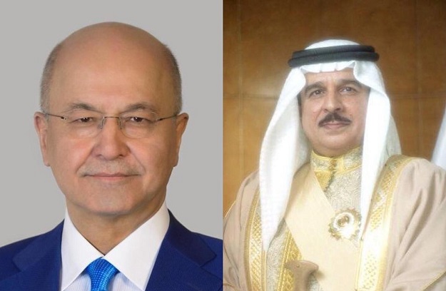 الرئيس العراقي لملك البحرين: لن نسمح بالنيل من علاقاتنا الوثيقة
