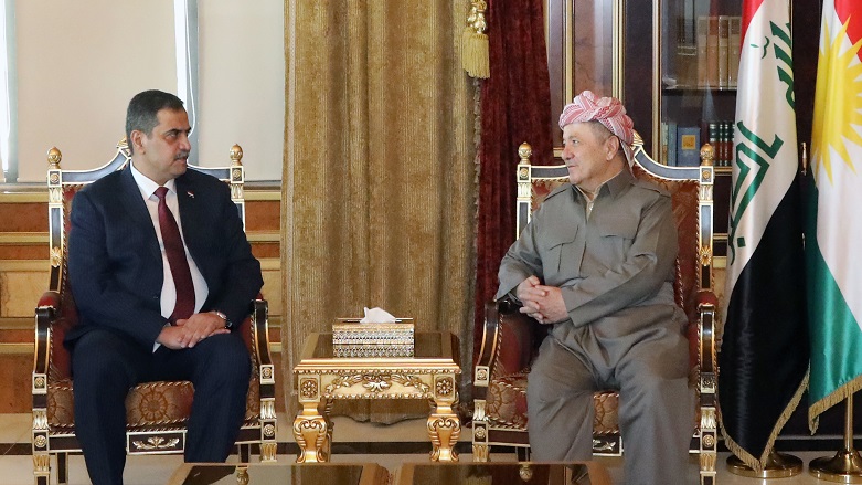 Barzani meets the Iraqi Minister of Defense