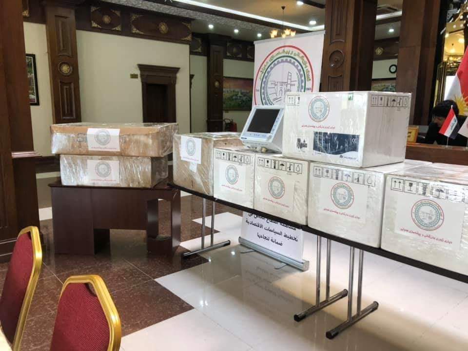 Ministry of Health gets new medical equipment for treating corona patients in Erbil