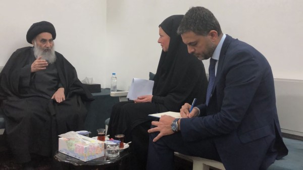 UN representative visits Najaf to meet Al-Sistani