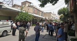 اصحاب المحال التجارية في السليمانية يتظاهرون ضد حظر التجوال