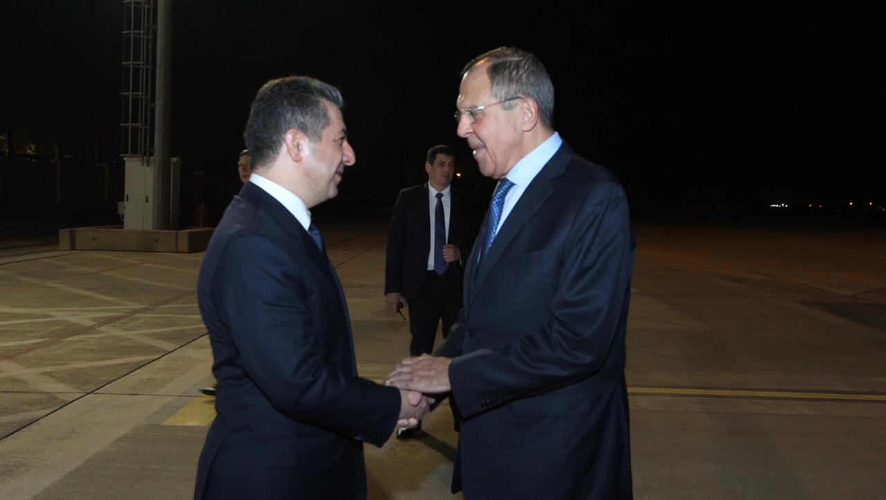 وزير الخارجية الروسي يصل الى اربيل