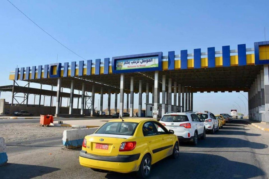 اجراءات امنية مشددة على دخول سيارات الاقليم بين الموصل وكوردستان 
