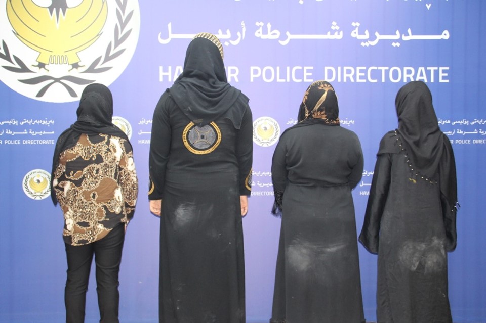 القبض على اربع نساء متخصصات بالسرقة في اسواق اربيل